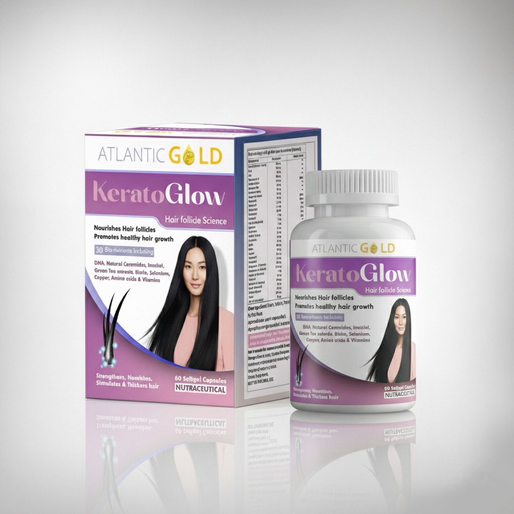 Atlantic Gold's Keratoglow - Hair growth formula for men and women