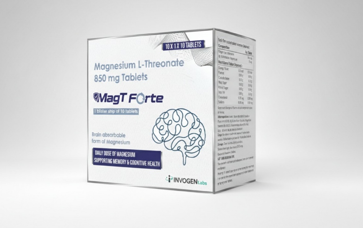 MagT Forte Magnesium L-threonate tablets box 10strip box