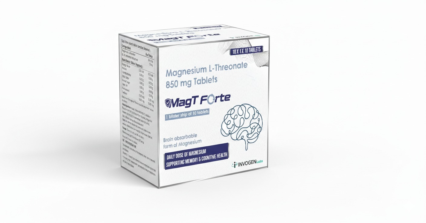 MagT Forte Magnesium L-threonate tablets box 10strips box